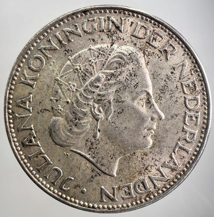 1966 Netherlands 2 1/2 Gulden Silver Coin | Very High Grade | a2637