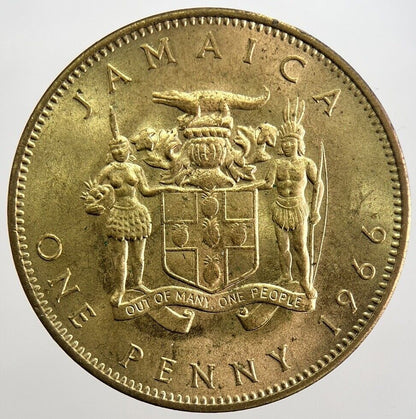 1966 Jamaica One Penny Coin | Very High Grade | a5640