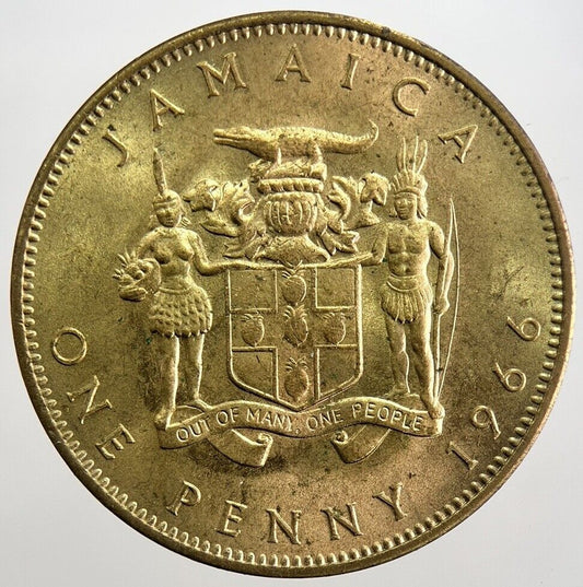 1966 Jamaica One Penny Coin | Very High Grade | a5640
