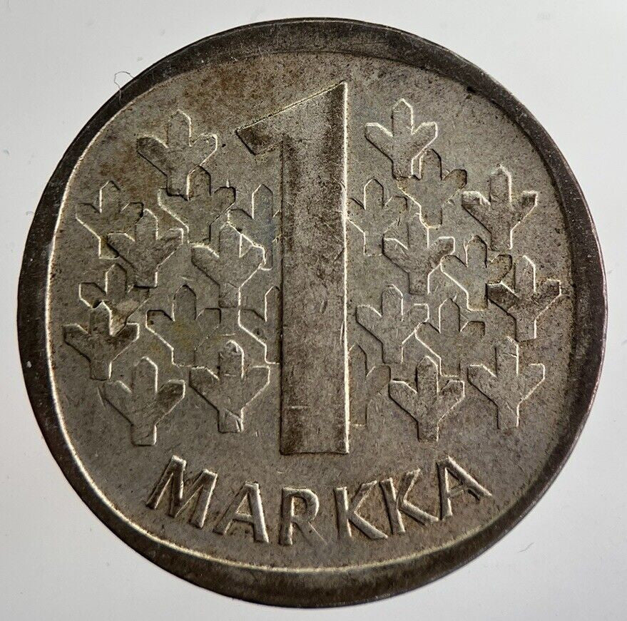 1966 Finland 1 Markka Silver Coin | Fine Collectable Grade | a8942