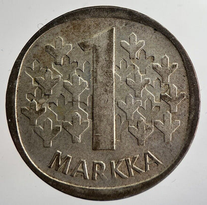 1966 Finland 1 Markka Silver Coin | Fine Collectable Grade | a8942