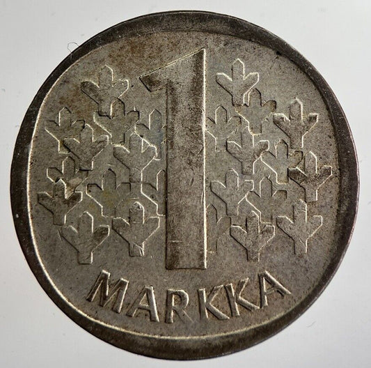1966 Finland 1 Markka Silver Coin | Fine Collectable Grade | a8942