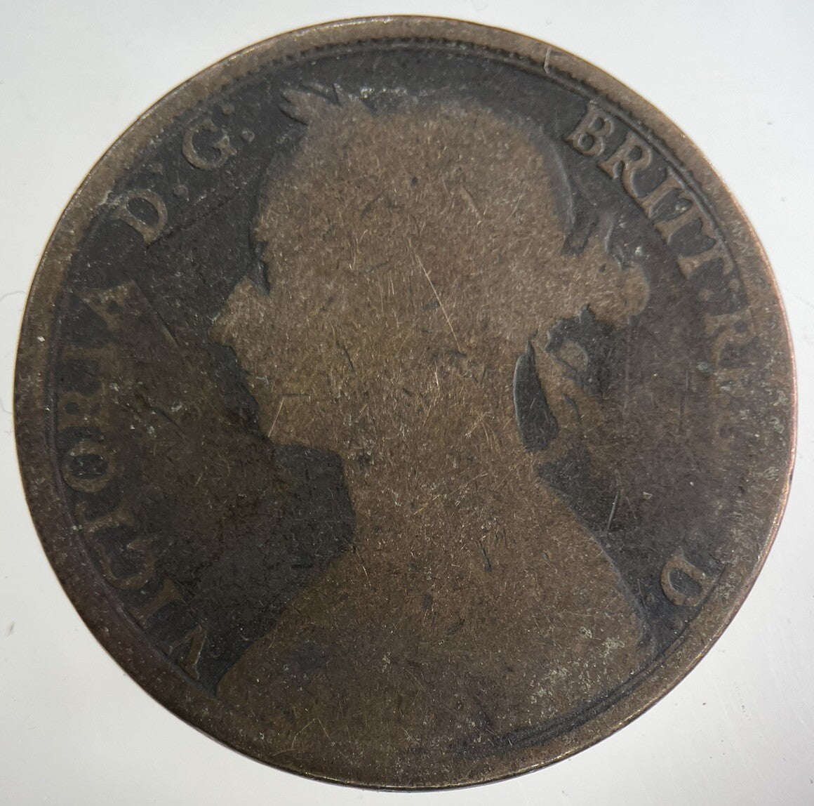 1890 Victoria One Penny Coin | Collectable Grade