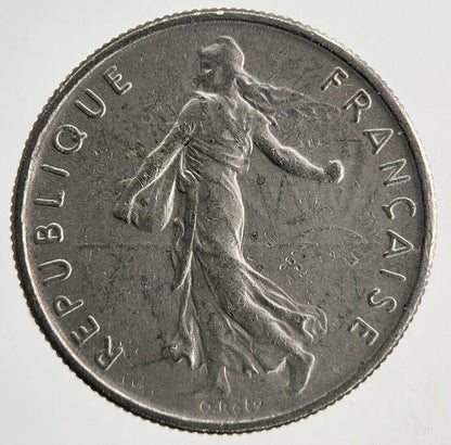 1966 France 1/2 Half Franc Coin | Very High Grade