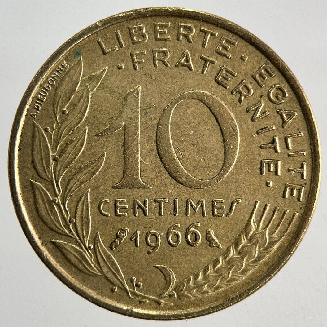 1966 France 10 Centimes Coin | Fine Collectable Grade