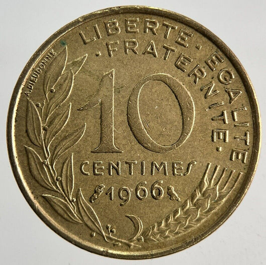 1966 France 10 Centimes Coin | Fine Collectable Grade