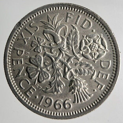 1966 Elizabeth II 2nd Sixpence Coin | Fine Collectable Grade