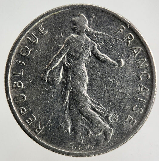 1966 France 1/2 Half Franc Coin | Fine Collectable Grade