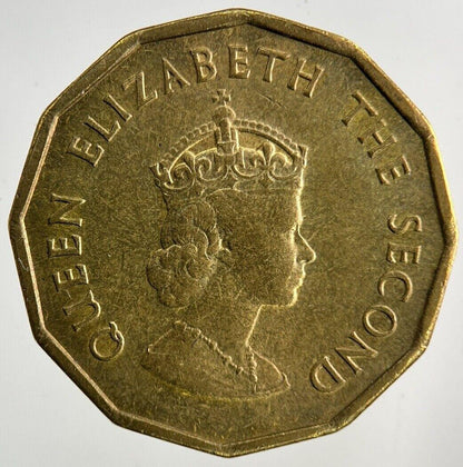1966 Jersey Brass 1/4th One Fourth Of A Shilling Coin | Fine Collectable Grade