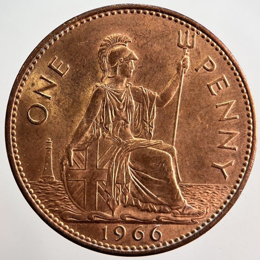 1966 Elizabeth II One Penny Coin | Very High Grade