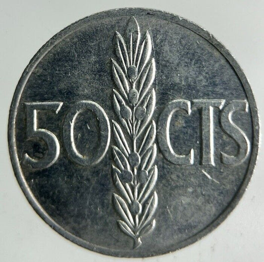 1966 Spain 50 Centimos Coin | Fine Collectable Grade