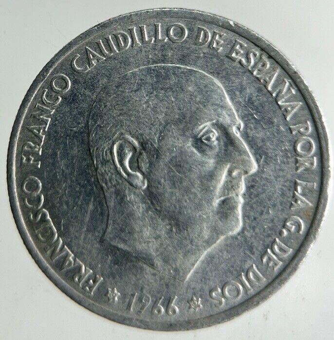 1966 Spain 50 Centimos Coin | Fine Collectable Grade