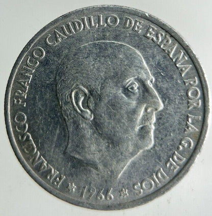 1966 Spain 50 Centimos Coin | Fine Collectable Grade