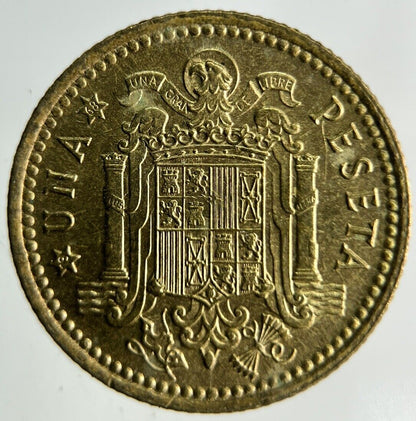 1966 Spain 1 Una Peseta Coin | Fine Collectable Grade