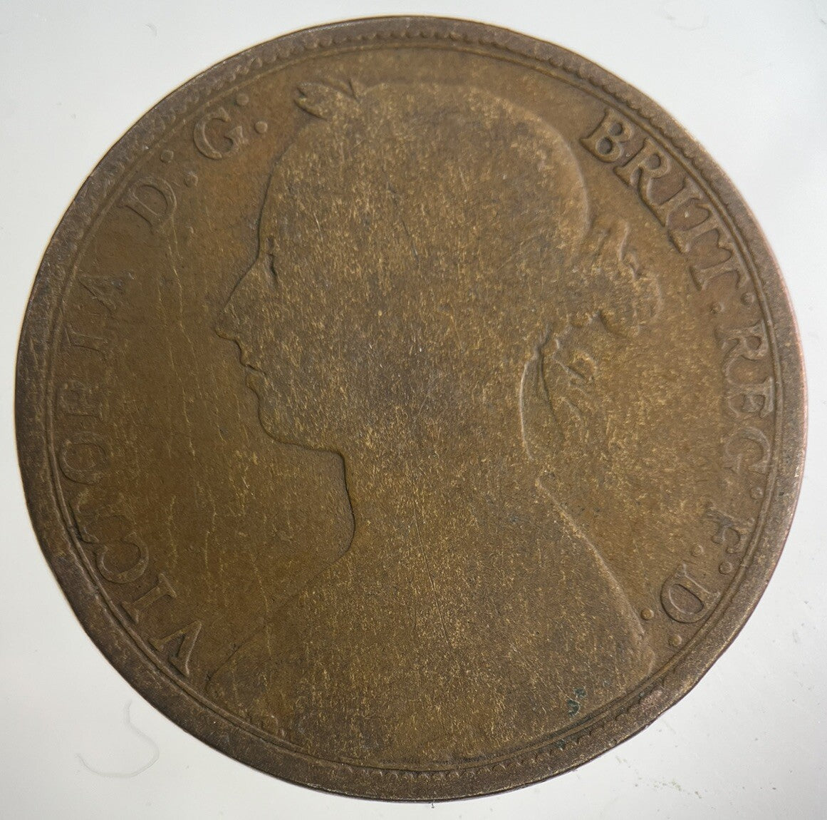 1893 Victoria One Penny Coin | Collectable Grade