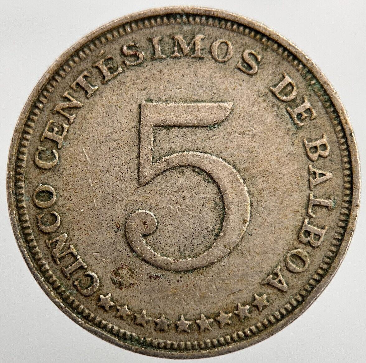 1966 Panama 5 Centesimos Coin | Fine Collectable Grade | a1584
