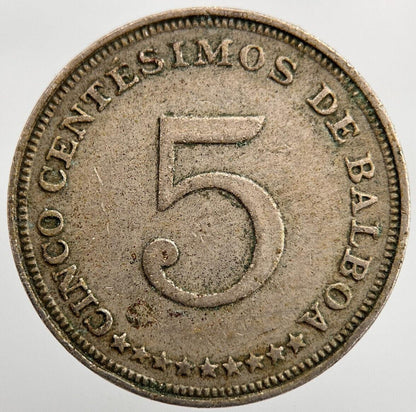1966 Panama 5 Centesimos Coin | Fine Collectable Grade | a1584