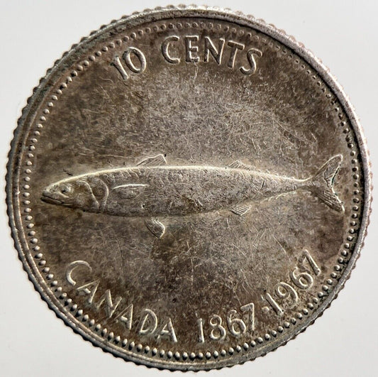 1967 Canada 10 Cents Silver Coin | Very High Grade | a3707