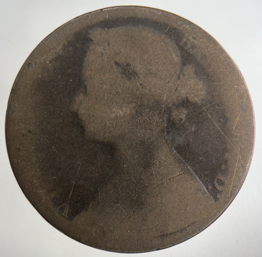 1876 Victoria One Penny Coin | Collectable Grade