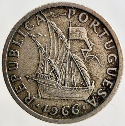 1966 Portugal 5 Escudos Coin | Fine Collectable Grade