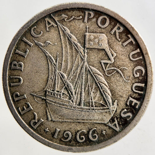 1966 Portugal 5 Escudos Coin | Fine Collectable Grade