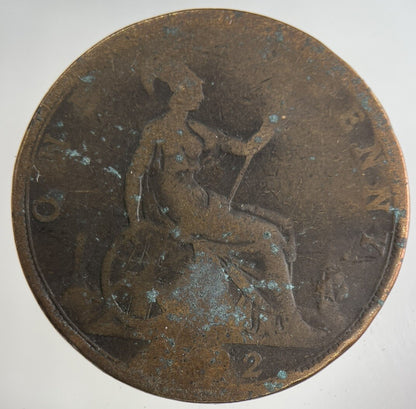 1892 Victoria One Penny Coin | Collectable Grade