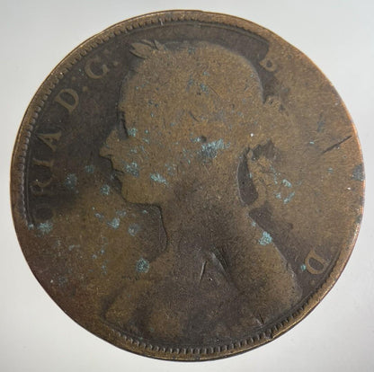 1892 Victoria One Penny Coin | Collectable Grade