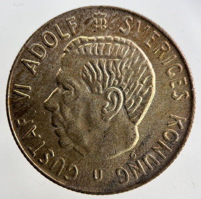 1966 Sweden 1 Krona Silver Coin | Fine Collectable Grade