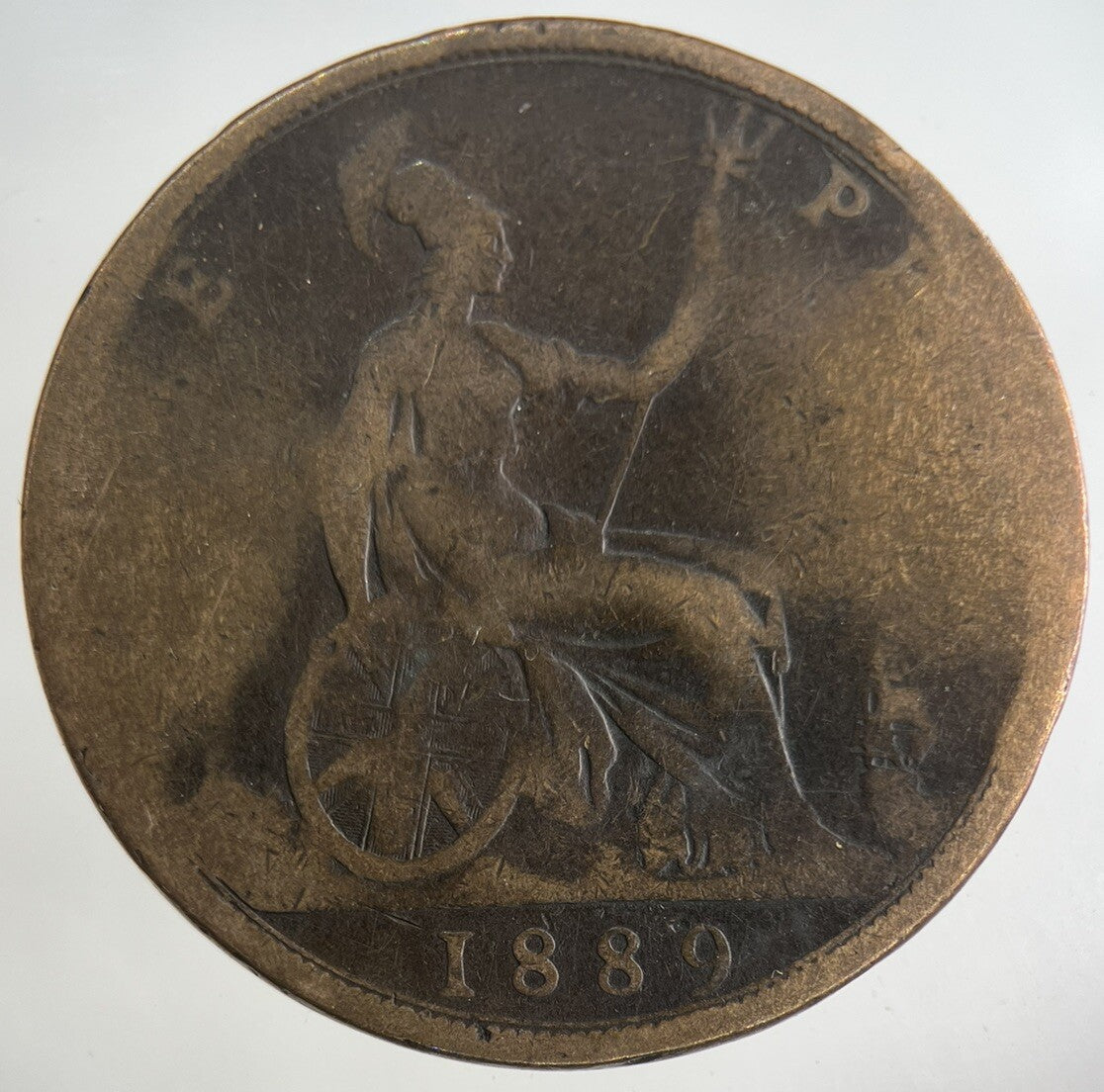 1889 Victoria One Penny Coin | Collectable Grade