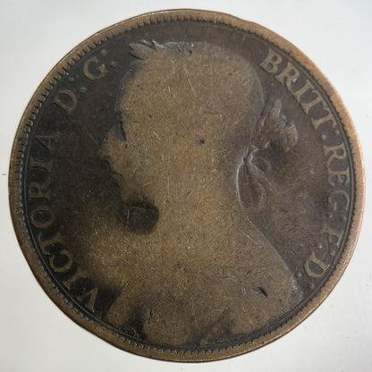 1889 Victoria One Penny Coin | Collectable Grade
