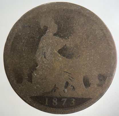 1873 Victoria One Penny Coin | Collectable Grade