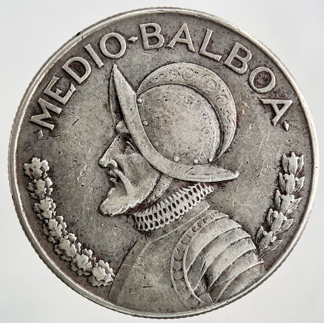 1966 Panama Medio 1/2 Balboa Silver Coin | Fine Collectable Grade