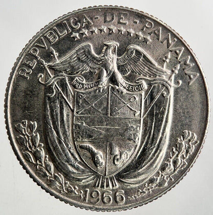 1966 Panama Quarter 1/4 Balboa Coin | Fine Collectable Grade