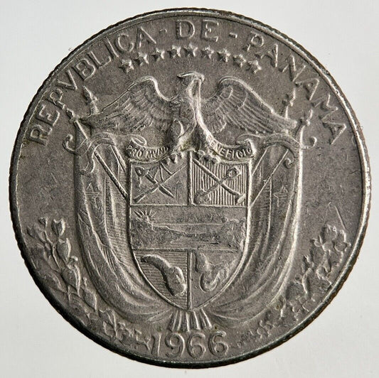 1966 Panama Un Decimo 1/10 Balboa Coin | Fine Collectable Grade