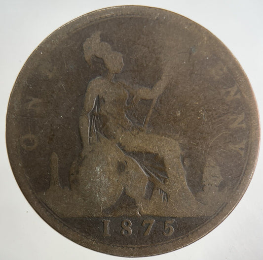 1875 Victoria One Penny Coin | Collectable Grade