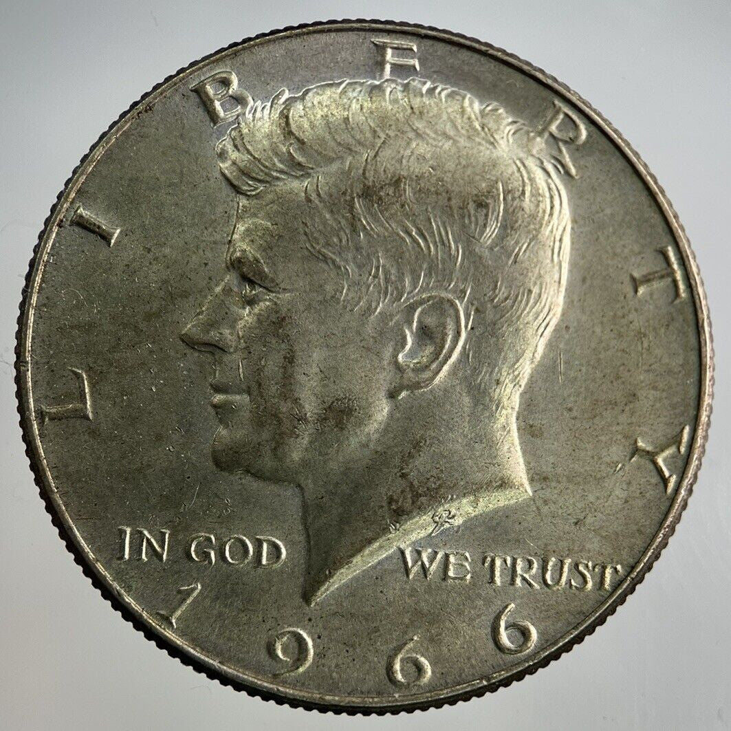 1966 US USA Kennedy Half Dollar Silver Coin | Fine Collectable Grade
