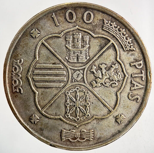 1966 Spain 100 Pesetas Silver Coin | Fine Collectable Grade