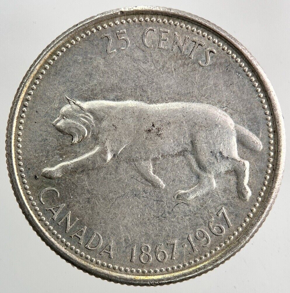 1967 Canada 25 Cents Silver Coin | Fine Collectable Grade