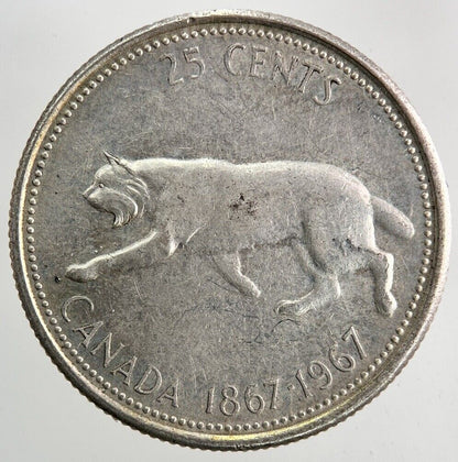 1967 Canada 25 Cents Silver Coin | Fine Collectable Grade