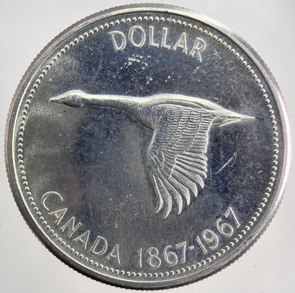 1967 Canada Goose One Dollar Silver Coin | Very High Grade | a5786