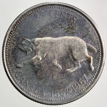 1967 Canada 25 Cents Silver Coin | Fine Collectable Grade