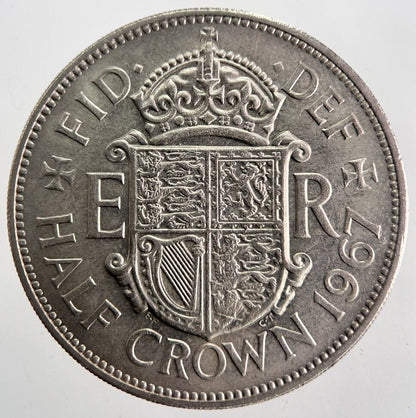 1967 Elizabeth II 2nd Half-Crown Coin | Very High Grade | a7143