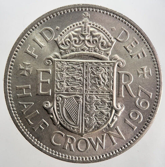 1967 Elizabeth II 2nd Half-Crown Coin | Very High Grade | a7141