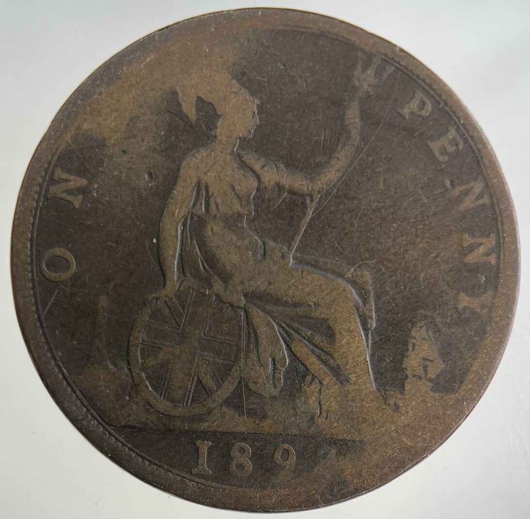 1893 Victoria One Penny Coin | Collectable Grade