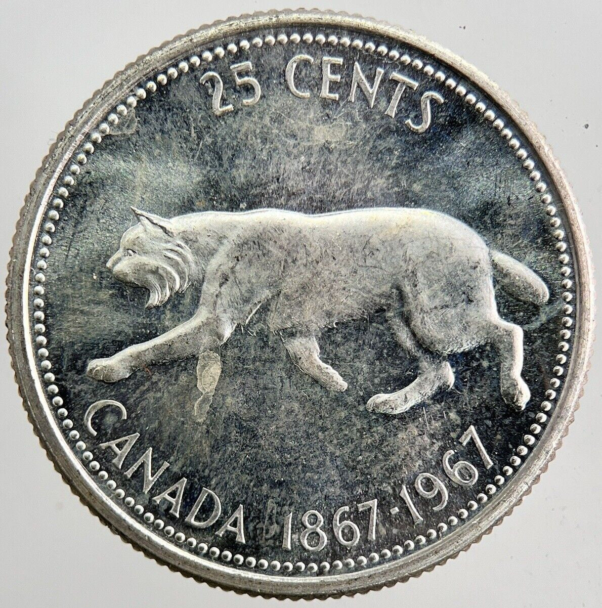 1967 Canada 25 Cents Silver Coin | Very High Grade | a5926