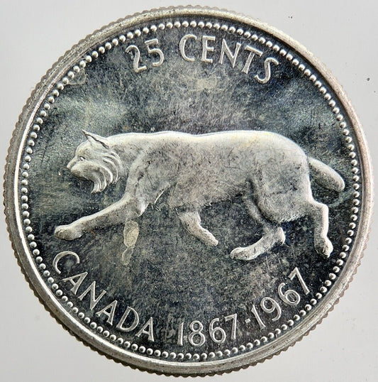 1967 Canada 25 Cents Silver Coin | Very High Grade | a5926