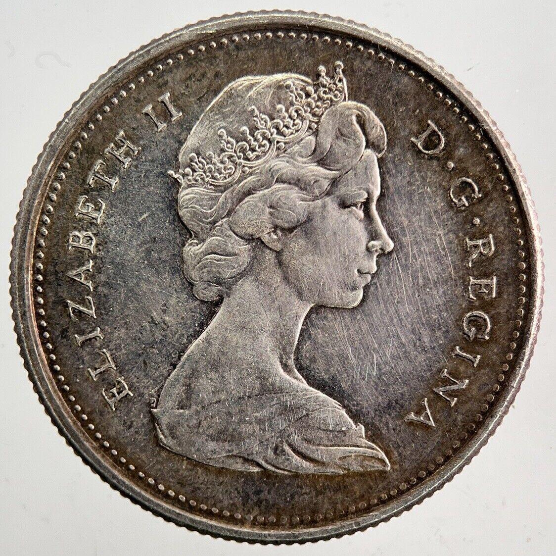 1967 Canada 25 Cents Silver Coin | Fine Collectable Grade | a5916