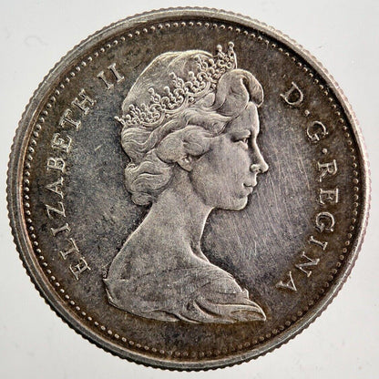1967 Canada 25 Cents Silver Coin | Fine Collectable Grade | a5916