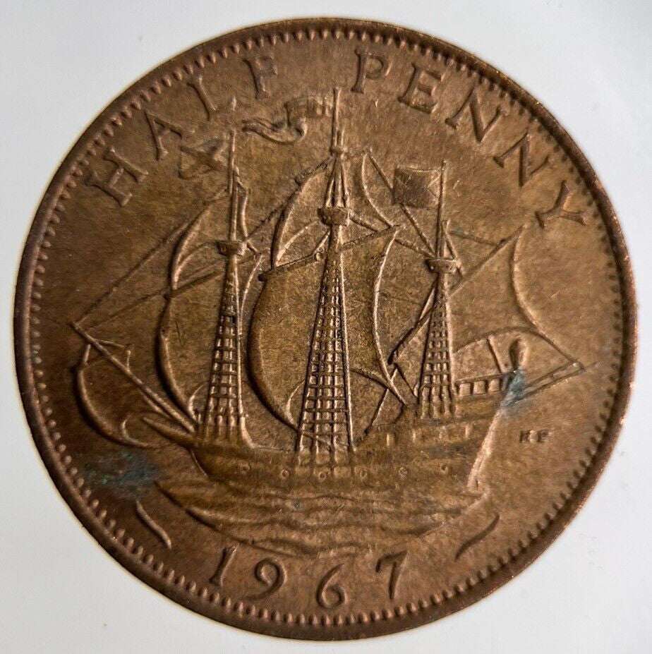 1967 Elizabeth II 2nd Half-Penny Coin | Fine Collectable Grade