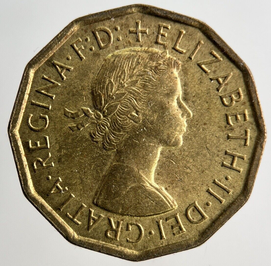 1967 Elizabeth II 2nd Brass Threepence Coin | Very High Grade